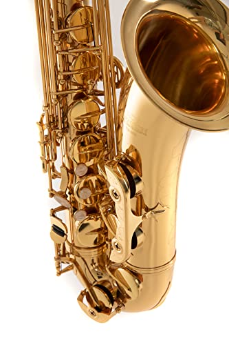 Roy Benson Bb-Tenor Saxophon TS-302 (premium Relaxed Neck Design mit RND S-Bogen, mit Hoch F#-Klappe & H/B-Wippe, USA Mundstück, PISONI Polster, leichtes Rechtecketui, versenkbare Rucksackfunktion)