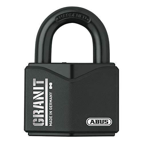 ABUS Cadenas Granit 37/55#SZP pour une utilisation en extérieur - avec carte de sécurité et clé - en acier spécial trempé - Niveau de sécurité ABUS 10...