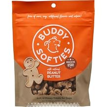 Buddy Biscuits Soft & Chewy Peanut Dog Biscuits 6 oz Pack of 12
