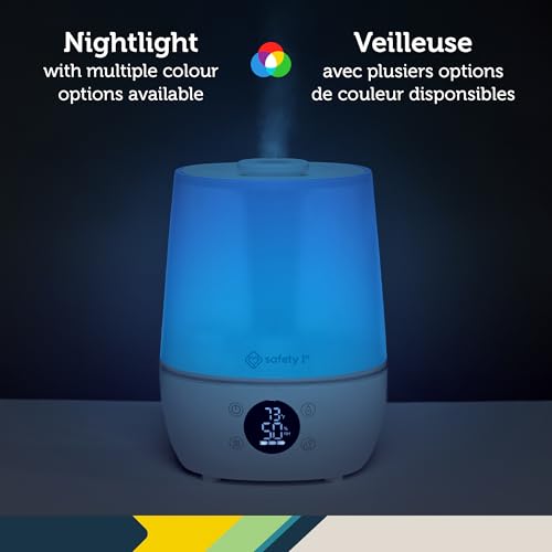 Safety 1st Humid Control Filter Free Humidifier, Detects temperature and humidity levels, White - image 7