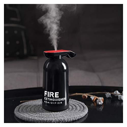 CGRTART Fire Extinguisher Air Humidifier USB Mist Maker Fogger 180ML Cool Water Aroma Diffuser for Home Car Air Purifier (Color : Red)