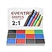 560PCS Heat Shrink Tubing 2:1, Eventronic Electrical Wire Cable Wrap Assortment Electric Insulation Heat Shrink Tube Kit with Box(5 colors/12 Sizes)