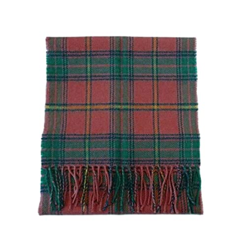 Irish County Galway Wool Tartan Plaid Scarf Made in Scotland