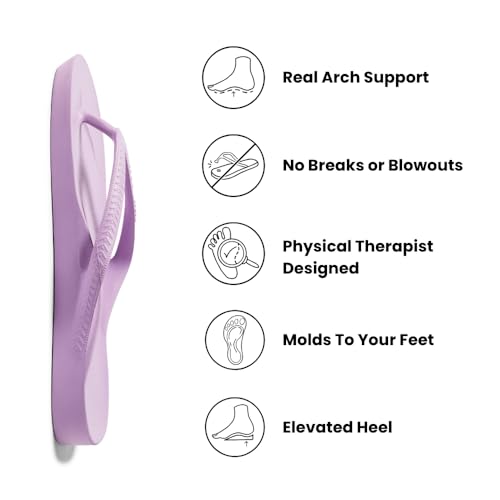 Image of Archies Arch Support Flip Flops for Men & Women - Orthotic Sandals for Plantar Fasciitis Relief - Lightweight, Cushioning, Shock-Absorbing Thong Sandals for Walking, Foot Pain & All-Day Comfort