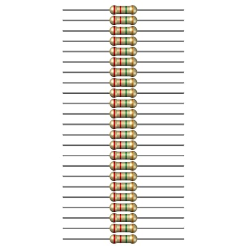 Image of 2.2M Ohm Resistor 1 /4W 5% Tolerance, Pack of 100 (2.2M Ohm)