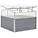 vidaXL Gewächshaus 100x100x85cm Verzinkter Stahl Grau Gartenhaus Treibhaus