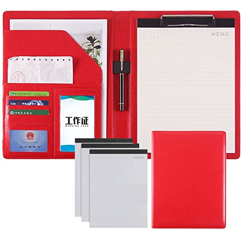 Conference folder A4 en cuir synthétique pour réunions et bureaux
