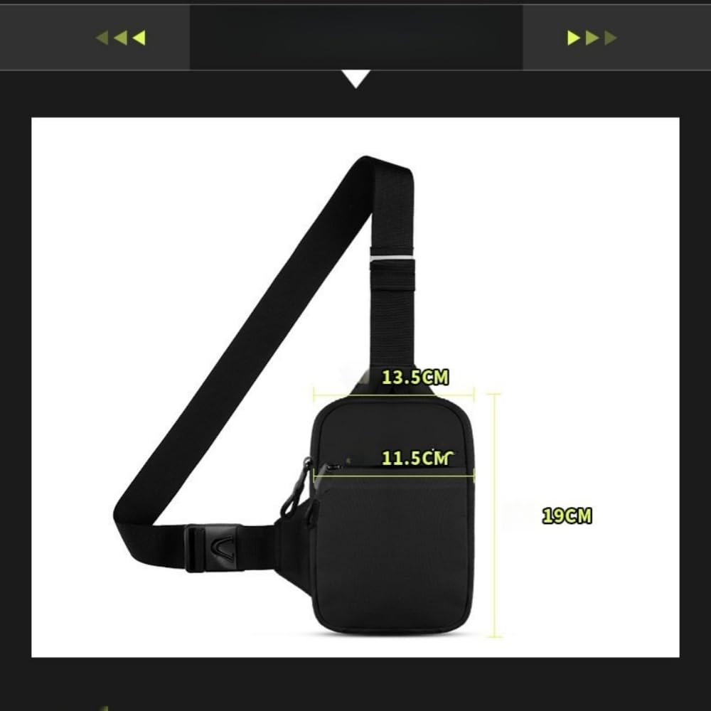 Sacoche | NOMALERO™ Sac de Poitrine Sling Épaule Cross Body Bag Homme/Femme, Bandoulière Réglable, Léger, Imperméable, Respirant pour Voyage, Randonnée et Usage Quotidien