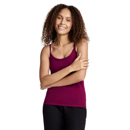 Jockey Women's Activewear Cotton Stretch Cami with Built-in Bra