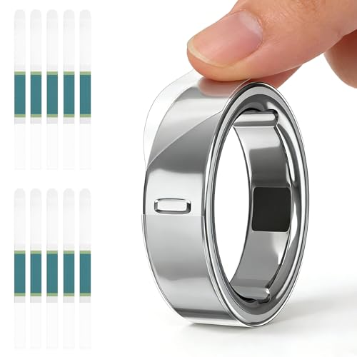 sylacor �����^�N���A�J�o�[ Oura Ring Gen 4/4 Ceramic/Gen 3�p�A�ڂɌ����Ȃ����h�~�ی�t�B�����A�X�����X�}�[�g�����O�v���e�N�^�[�X�L���A�N�Z�T���[�����Y���f�B�[�X(10�p�b�N�A�T�C�Y9/10/11)