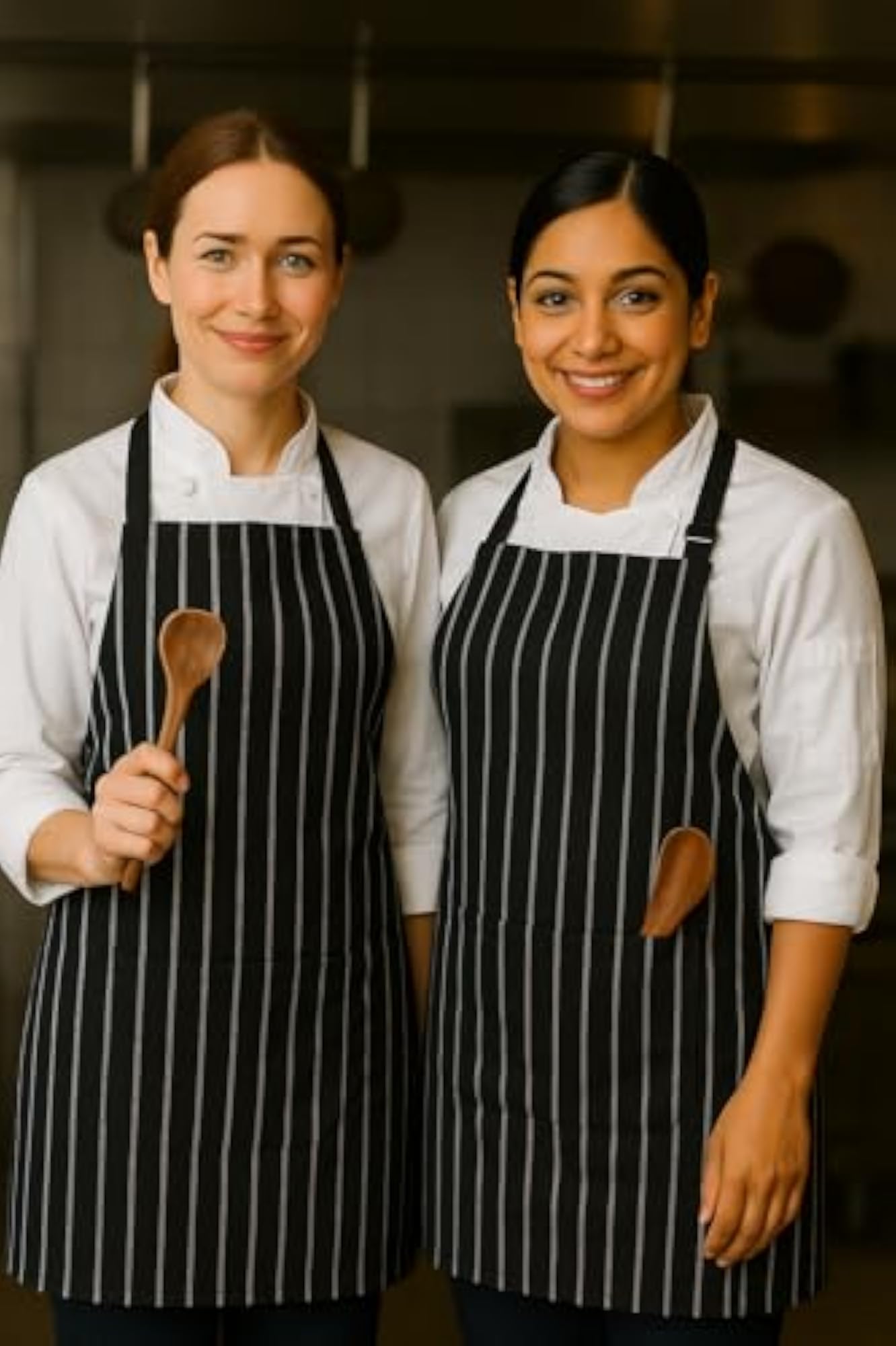 Premium 100% Cotton Adjustable Apron Set for Cooking & Baking