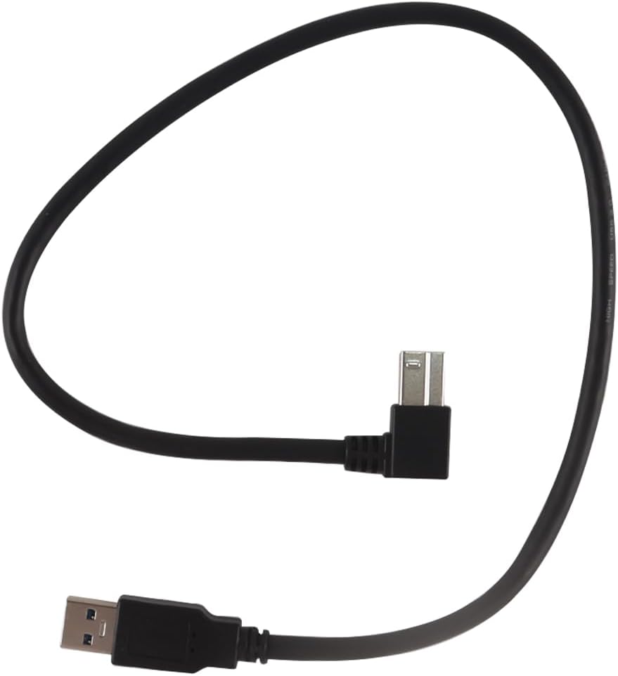 USB 3.0 кабель для принтера, 90-градусный USB Type A Male — Type B Male, высокоскоростной кабель для принтера, жесткого диска, мон
