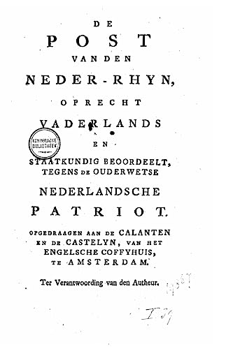 De Post van den Neder-Rhyn (Dutch Edition)