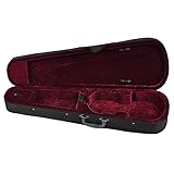 Karlak Estuche para violín de tamaño completo 4/4, profesional, 4/4, con forma de triángulo de violín, duro y súper ligero, con correas para el hombro para violines Stradivarius Bury