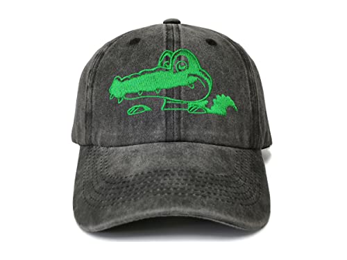 Shenbors Crocodile Baseball Cap, Florida Gator Hat, Gifts for Men Women, Embroidered Alligator Dad Hat Adjustable Snapback Hats