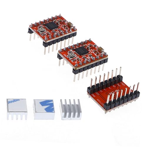 A4988 Stepper Motor Driver Module 3 Pcs Pcb Red Stepstick