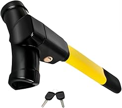 Steering Wheel Lock, Universal Security Anti Theft Retractable Heavy Duty Car Steering Wheel Lock, Anti-Theft T-Bar Immobiliser to Deter Thieves and Secure Your Vehicle