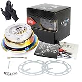 NRG SRK-280SL-MC 革新的な クイックリリースキット 2.8 保証付き GOニトリルグローブ付 (シルバー／ネオクローム) [並行輸入品]