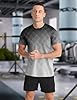 APTRO Men’s T-Shirts Gym T Shirts for Men Moisture Wicking Athletic Breathable Running Tops Quick Dry Short Sleeve T-Shirt Gradient Black 3XL #1