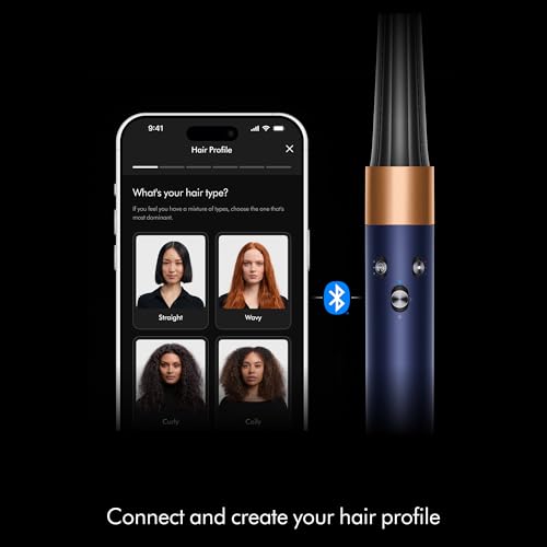 Image of Dyson Airwrap I.D. 6-In-1 Multi-Styler | Styles Without Heat Damage| 7 Styling Settings|3 Speed & 3 Heat Settings|Cold Shot| Enhanced Coanda Airflow| 2 Yr Warranty,1300 Watts (Prussian Blue /Rich Copper)