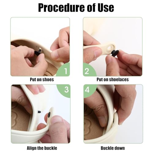 Dinghaole 8 Stück Croc Nieten Knöpfe, Croc Nieten Knopf Ersatzband Reparatur Verschluss Knopf, Ersatznieten für Crocs Styled Schuhe Unisex Classic Clog Gartenschuhe Schwarz