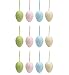 Speckled Easter Egg Ornaments 4 Assorted Colors Holiday Gift Home Decor- Set of 12