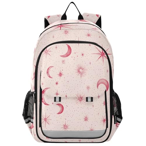 Sac à dos ordinateur enfants rose cartable scolaire fille lune