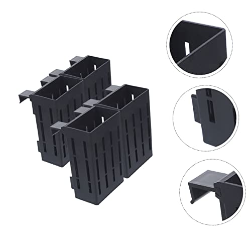 ORFOFE Hanging Aquarium Plant Holder 4-Pack Plastic Aquatic Plant Baskets with Multiple Holes for Root Water Flow 4.92X3.15X2.17 Inch Fish Tank Decoration - Image 4