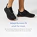 Flux Footwear Men’s and Women’s Adapt Runner Wide Toe-Box Natural Movement Shoes with Breathable Knit Upper & UltraFlex Midsole Lightweight Shoes for Running, Walking & Everyday Wear - Black/Gum
