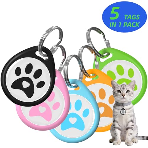 The Multi-Cat Household Kit: 5 Universal QR ID Tags. A Complete Set for All Your Cats. Scan for Instant Call & Vet Info - No Subscription Ever (5 Colours, for cat - 1