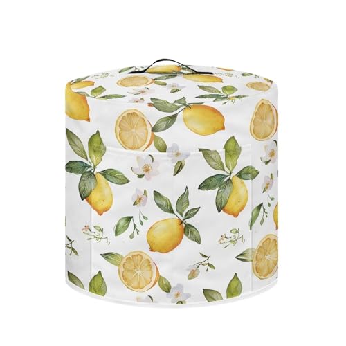 Hinthetall Lemon Dust Cover for 6 Quart-Appliance Covers- Insulated Pressure Cooker Cover with Pockets for Kitchen Instant Pot Accessories-Instant Cover