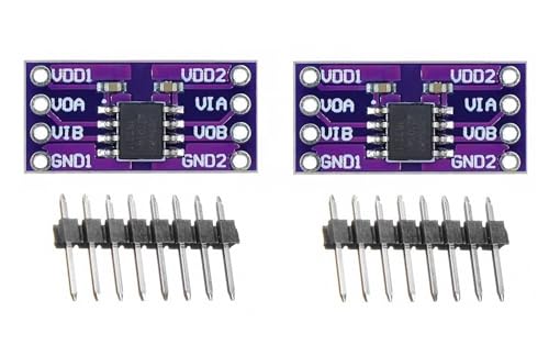 tictocstore 2pcs ADUM1201ARZ Dual-Channel Magnetic Isolator – High-Speed, Low-Power Photocoupler Replacement with iCoupler Technology