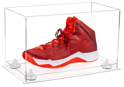 Better Display Cases Clear Acrylic Large Shoe Display Case for Basketball Shoe Soccer Cleat Football...