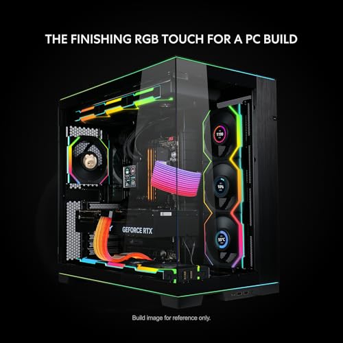 Lian Li Strimer Wireless - Cable de extensión de alimentación RGB direccionable de 16 Pines con Control inalámbrico - 12 Tiras LED - Controlador inalámbrico no Incluido; se Requiere un Controlador - imagen 5