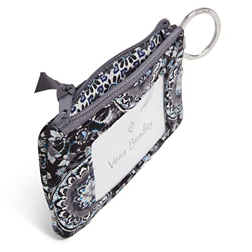 Vera Bradley Women's Cotton Zip Id Case Wallet, Charcoal Medallion, One Size #TOP2