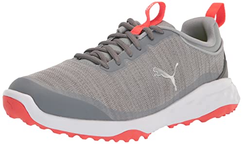 Puma Golf Men's Fusion PRO Extra Wide Golf Shoe, Quarry-Puma...