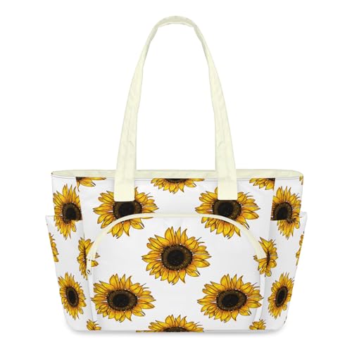 Sac à bandoulière motif tournesol aquarelle : votre compagnon léger de la salle de sport au bureau