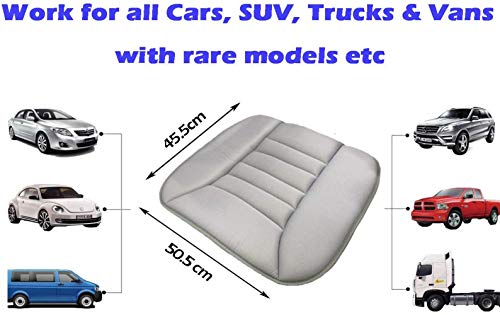 Big Ant Car Seat Cushion Pad Memory Foam Seat Cushion,Pain Relief Memory Foam Cushion Comfort Seat Protector for Car Office Home Use,Gray 1PC - Thumbnail 3
