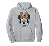 19DNMC00296A-001 Disney Minnie Mouse en forme de léopard vintage vieilli V2 Sweat à Capuche