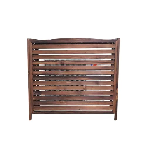Couvercle de radiateur décoratif et cache climatiseur extérieur en bois pour jardin