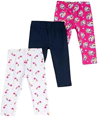 Chicco, Girls' Leggings, Set of 3 Leggings Capri Style, Soft Cotton, Girls' Clothing, Designed in Italy