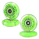 Gladeer 90mm Wiggle Car Polyurethane Replacement Wheels Set Upgrades for PlasmaCar Ride-on Toys Wiggle Car Replacement Wheels, 4-Pack (Green)