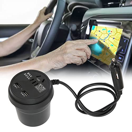 Car Charger Converter, Car Charger Adapter Black 2 Usb Port 150W Dc 12‑24V To Ac 110V‑220V Converter Car Power Converter #TOP29
