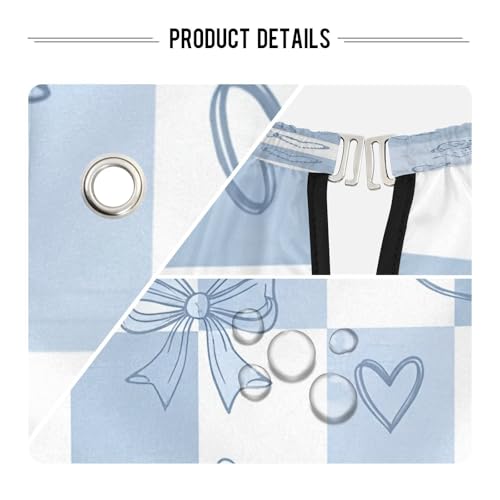 Capa profesional impermeable para corte de cabello azul miniatura 4