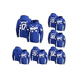 [DJ-A1wayS] 大谷翔平パーカー 山本由伸 ベッツ R.SASAKI フリーマン ドジャースブルー長袖スウェット 野球ユニフォーム 成人服 東京ドーム開幕戦 18番 17番 5番 50番 11番 非公式 (佐々木朗希 パーカー11#,XL) [並行輸入品]