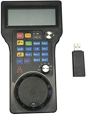 Generic Wireless Mach3 MPG Pendant Handwheel 100PPR 4 Axis for CNC Mac Mach 3