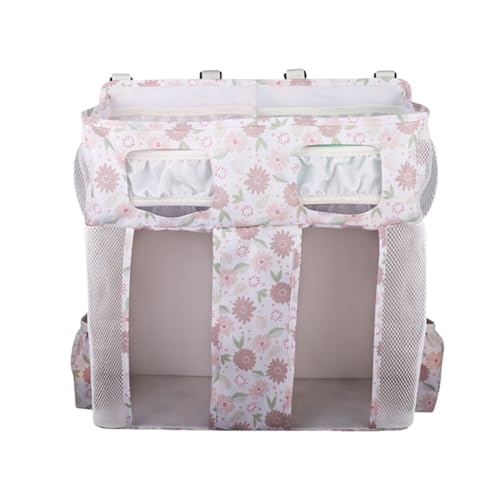 Bolsa de almacenamiento para cuna, organizador de tela Oxford, múltiples bolsillos, correas reforzadas, para guardería creativa, de larga duración, de gran capacidad, para pañales, juguetes, ropa, etc