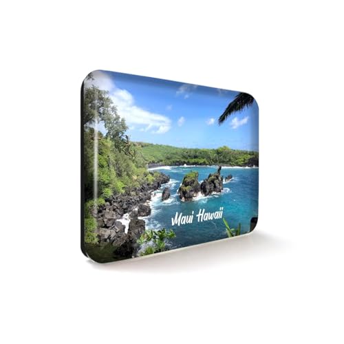 Imán decorativo rectangular de cristal para refrigerador miniatura 2