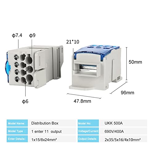 UKK500A boîtier de distribution électrique pour sécuriser les câblages industriels complexes