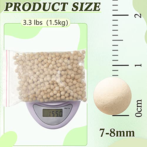 3.3 lbs 7-8mm Refill Condensate Neutralizer, Pickling Waste Liquid Neutralizer, Acidic Water Increases Alkalinity, Condensing Water Heater Neutralizer Filler, Condensate Neutralizes Balls (1 Bag)